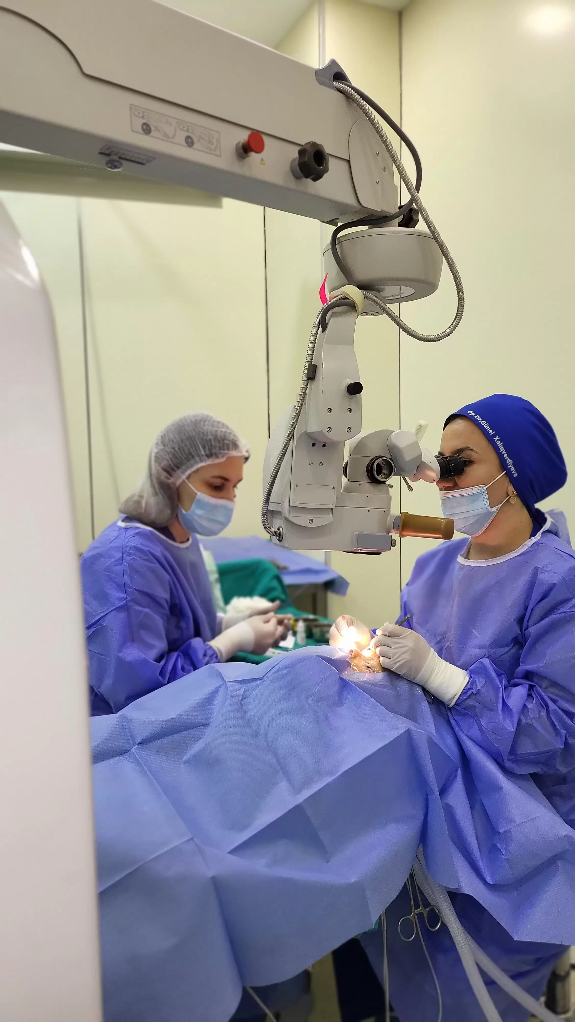 Dr Günel Xalıqverdiyeva icra edilmiş əməliyyat görüntüsü