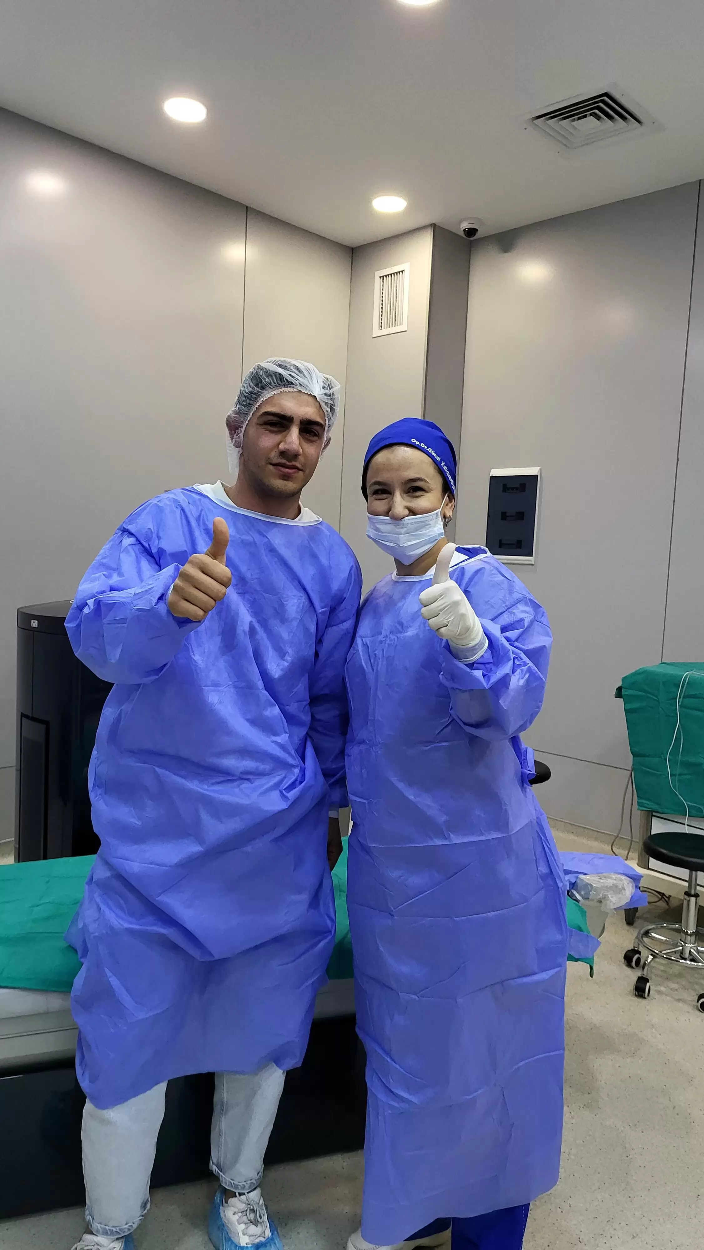 Dr Günel Xalıqverdiyevanın pasiyentilə görüntüsü